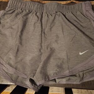 Nike Womens Grey Dri-FIT Athletic Shorts